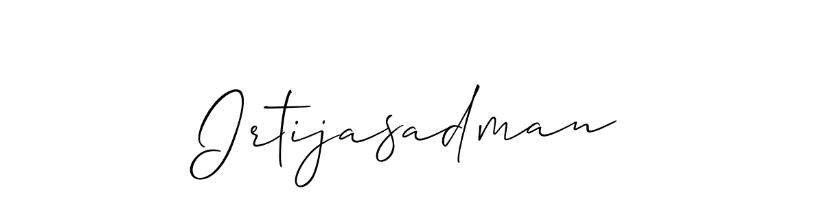 Irtijasadman stylish signature style. Best Handwritten Sign (Allison_Script) for my name. Handwritten Signature Collection Ideas for my name Irtijasadman. Irtijasadman signature style 2 images and pictures png