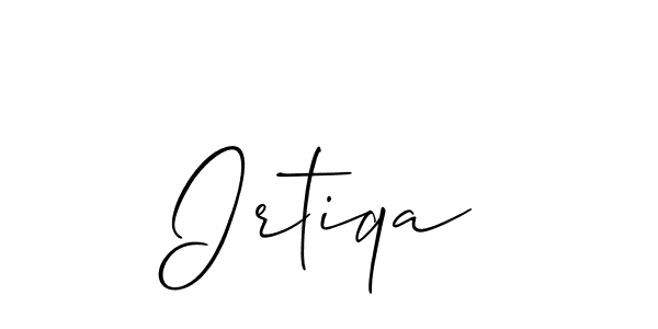 This is the best signature style for the Irtiqa name. Also you like these signature font (Allison_Script). Mix name signature. Irtiqa signature style 2 images and pictures png
