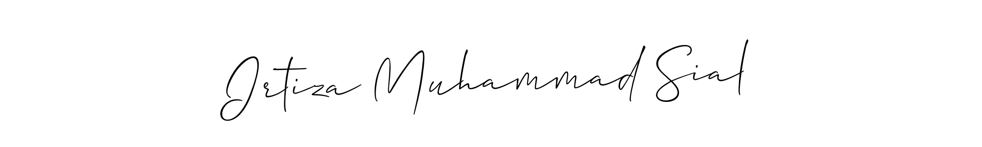 How to Draw Irtiza Muhammad Sial signature style? Allison_Script is a latest design signature styles for name Irtiza Muhammad Sial. Irtiza Muhammad Sial signature style 2 images and pictures png