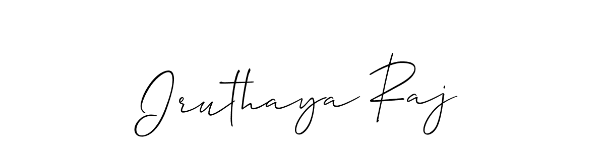 Best and Professional Signature Style for Iruthaya Raj. Allison_Script Best Signature Style Collection. Iruthaya Raj signature style 2 images and pictures png