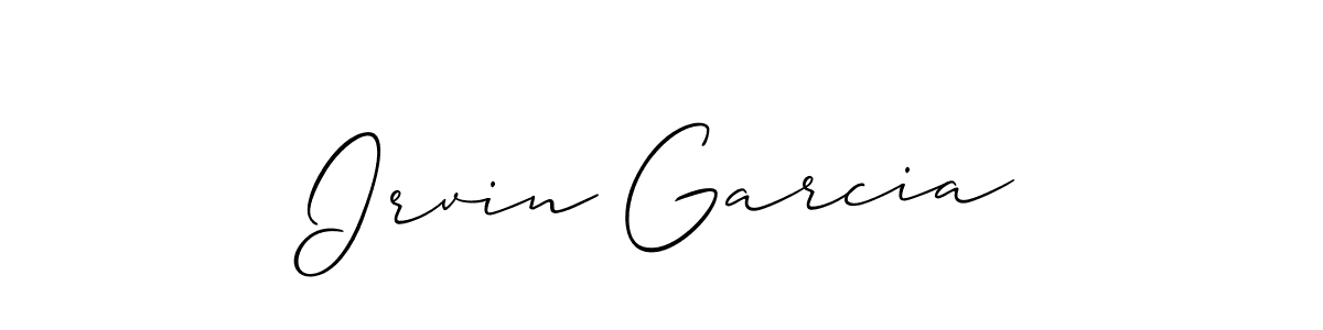 The best way (Allison_Script) to make a short signature is to pick only two or three words in your name. The name Irvin Garcia include a total of six letters. For converting this name. Irvin Garcia signature style 2 images and pictures png