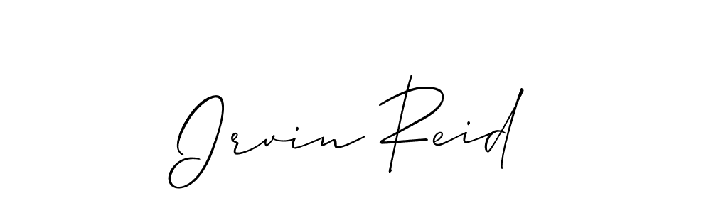 if you are searching for the best signature style for your name Irvin Reid. so please give up your signature search. here we have designed multiple signature styles  using Allison_Script. Irvin Reid signature style 2 images and pictures png