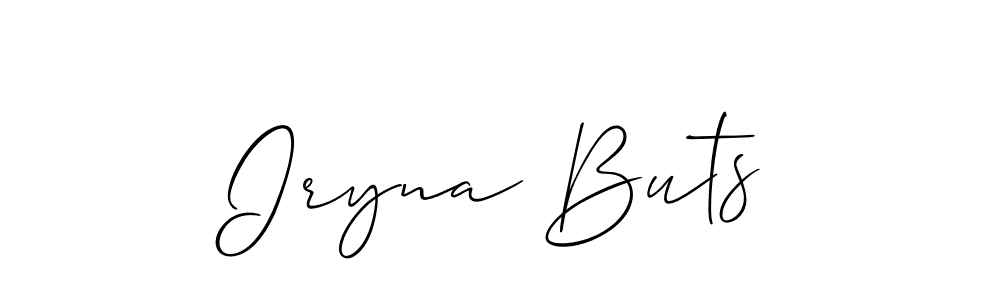 How to make Iryna Buts signature? Allison_Script is a professional autograph style. Create handwritten signature for Iryna Buts name. Iryna Buts signature style 2 images and pictures png
