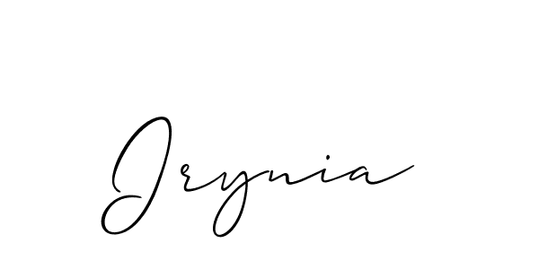 You can use this online signature creator to create a handwritten signature for the name Irynia. This is the best online autograph maker. Irynia signature style 2 images and pictures png