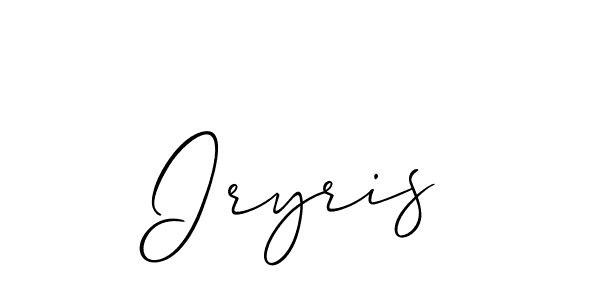 You can use this online signature creator to create a handwritten signature for the name Iryris. This is the best online autograph maker. Iryris signature style 2 images and pictures png