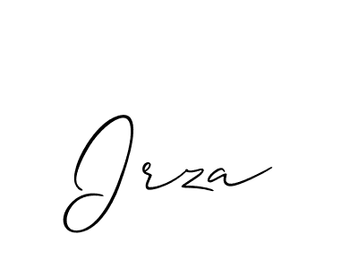 Create a beautiful signature design for name Irza. With this signature (Allison_Script) fonts, you can make a handwritten signature for free. Irza signature style 2 images and pictures png