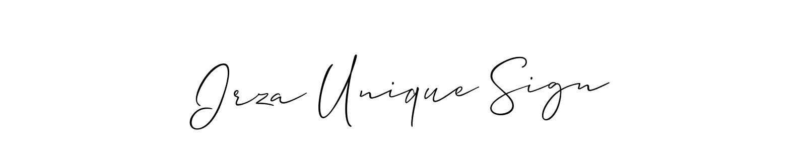 Also You can easily find your signature by using the search form. We will create Irza Unique Sign name handwritten signature images for you free of cost using Allison_Script sign style. Irza Unique Sign signature style 2 images and pictures png