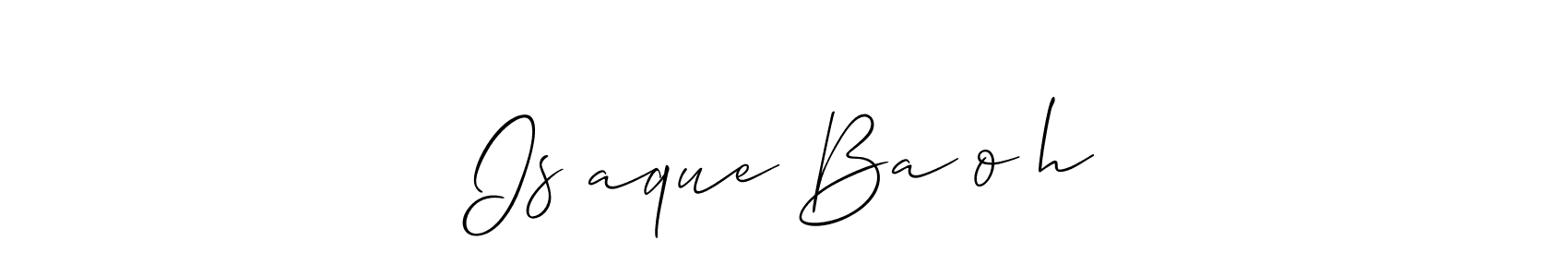 How to make Isحaque Baلoچh signature? Allison_Script is a professional autograph style. Create handwritten signature for Isحaque Baلoچh name. Isحaque Baلoچh signature style 2 images and pictures png