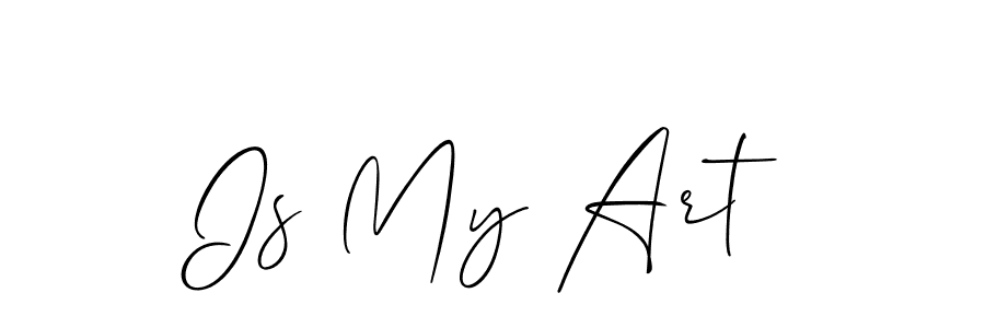 The best way (Allison_Script) to make a short signature is to pick only two or three words in your name. The name Is My Art include a total of six letters. For converting this name. Is My Art signature style 2 images and pictures png