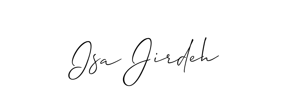 Check out images of Autograph of Isa Jirdeh name. Actor Isa Jirdeh Signature Style. Allison_Script is a professional sign style online. Isa Jirdeh signature style 2 images and pictures png