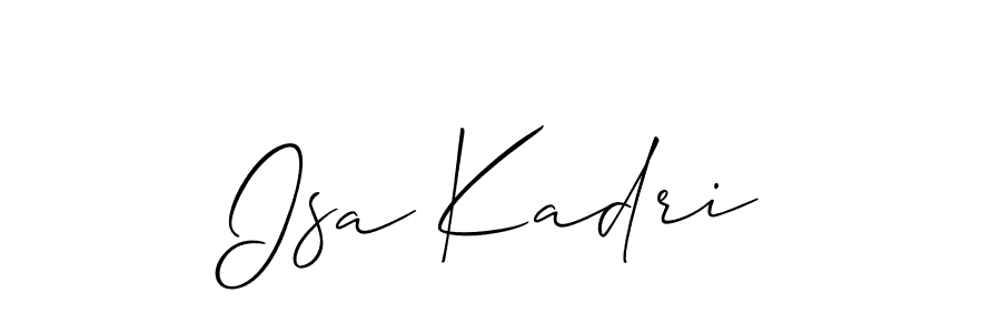 Also You can easily find your signature by using the search form. We will create Isa Kadri name handwritten signature images for you free of cost using Allison_Script sign style. Isa Kadri signature style 2 images and pictures png