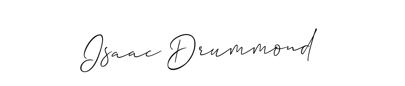 How to make Isaac Drummond name signature. Use Allison_Script style for creating short signs online. This is the latest handwritten sign. Isaac Drummond signature style 2 images and pictures png