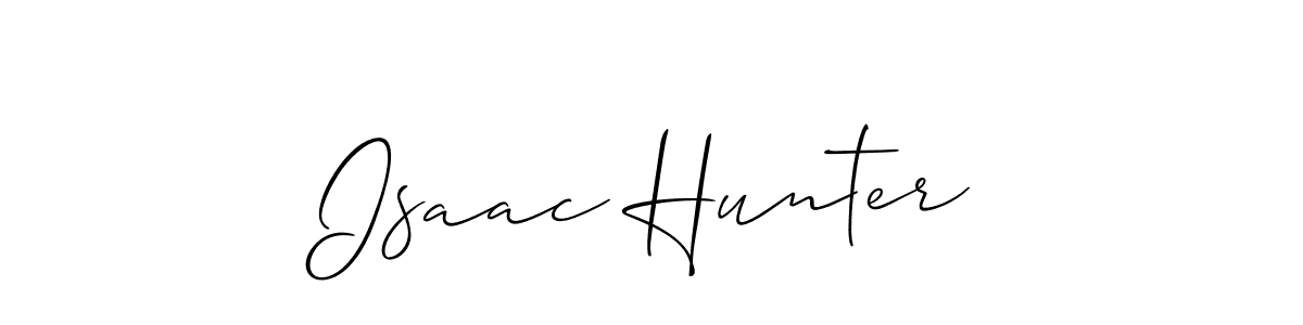 How to make Isaac Hunter signature? Allison_Script is a professional autograph style. Create handwritten signature for Isaac Hunter name. Isaac Hunter signature style 2 images and pictures png