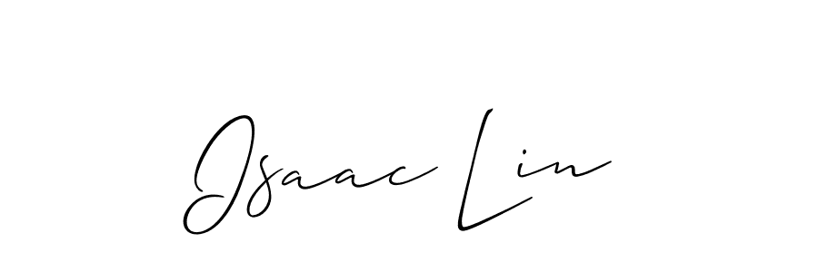 How to make Isaac Lin signature? Allison_Script is a professional autograph style. Create handwritten signature for Isaac Lin name. Isaac Lin signature style 2 images and pictures png