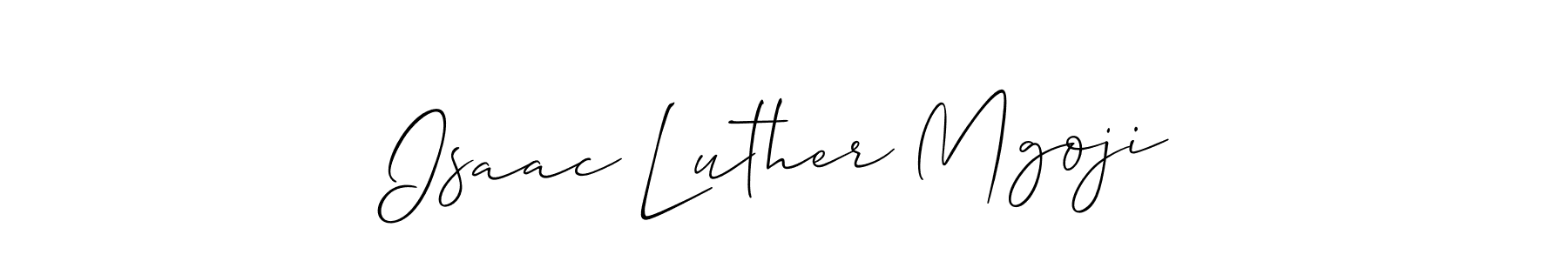 Also You can easily find your signature by using the search form. We will create Isaac Luther Mgoji name handwritten signature images for you free of cost using Allison_Script sign style. Isaac Luther Mgoji signature style 2 images and pictures png