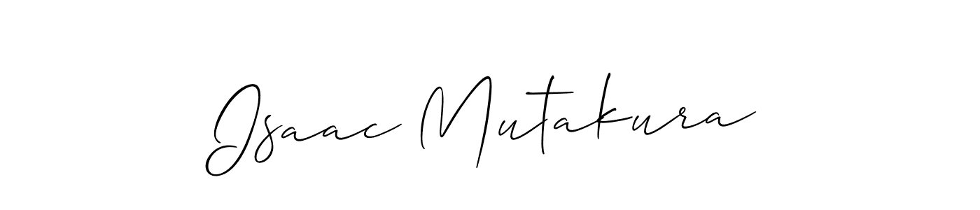 Check out images of Autograph of Isaac Mutakura name. Actor Isaac Mutakura Signature Style. Allison_Script is a professional sign style online. Isaac Mutakura signature style 2 images and pictures png