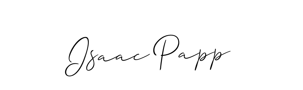 How to Draw Isaac Papp signature style? Allison_Script is a latest design signature styles for name Isaac Papp. Isaac Papp signature style 2 images and pictures png