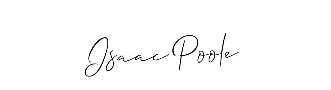 Create a beautiful signature design for name Isaac Poole. With this signature (Allison_Script) fonts, you can make a handwritten signature for free. Isaac Poole signature style 2 images and pictures png