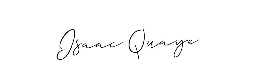 Also we have Isaac Quaye name is the best signature style. Create professional handwritten signature collection using Allison_Script autograph style. Isaac Quaye signature style 2 images and pictures png