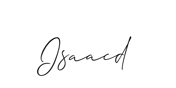 Similarly Allison_Script is the best handwritten signature design. Signature creator online .You can use it as an online autograph creator for name Isaacd. Isaacd signature style 2 images and pictures png