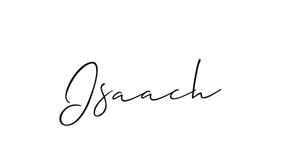 The best way (Allison_Script) to make a short signature is to pick only two or three words in your name. The name Isaach include a total of six letters. For converting this name. Isaach signature style 2 images and pictures png