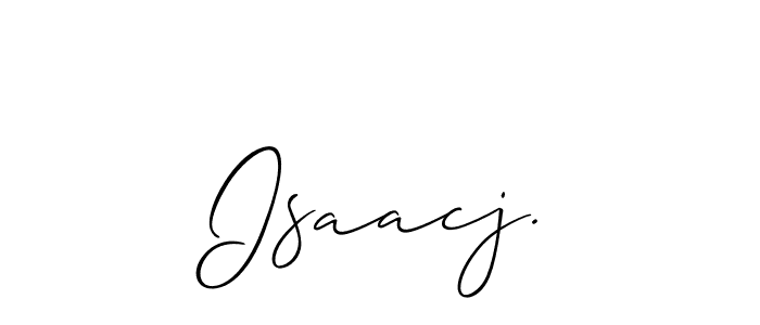 How to Draw Isaacj. signature style? Allison_Script is a latest design signature styles for name Isaacj.. Isaacj. signature style 2 images and pictures png