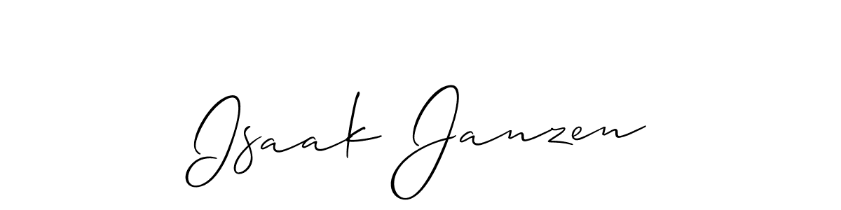 How to make Isaak Janzen signature? Allison_Script is a professional autograph style. Create handwritten signature for Isaak Janzen name. Isaak Janzen signature style 2 images and pictures png