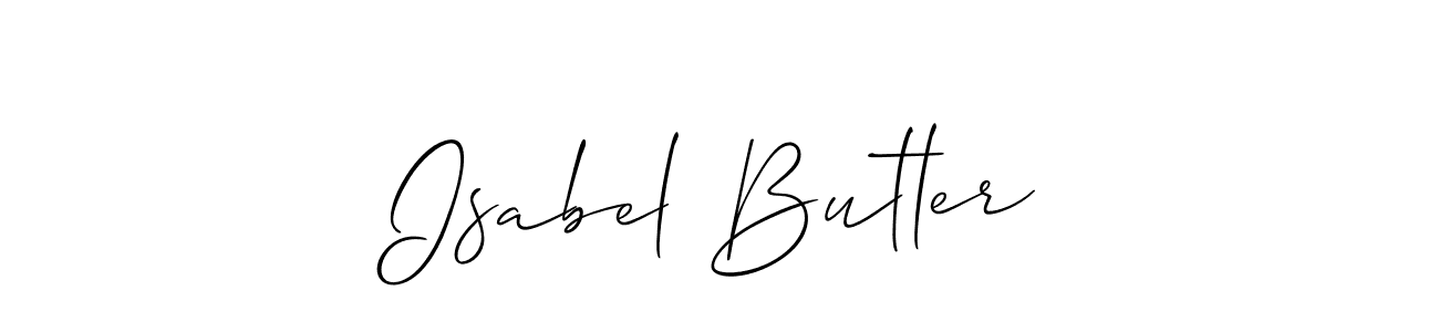 Best and Professional Signature Style for Isabel Butler. Allison_Script Best Signature Style Collection. Isabel Butler signature style 2 images and pictures png