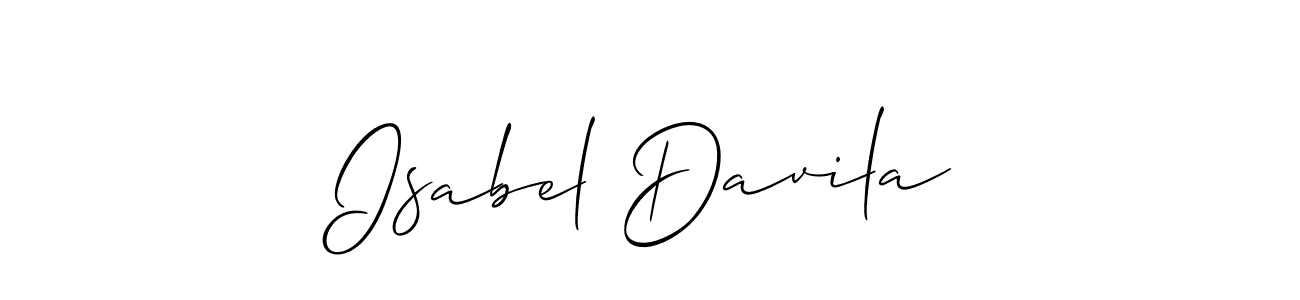 Also You can easily find your signature by using the search form. We will create Isabel Davila name handwritten signature images for you free of cost using Allison_Script sign style. Isabel Davila signature style 2 images and pictures png