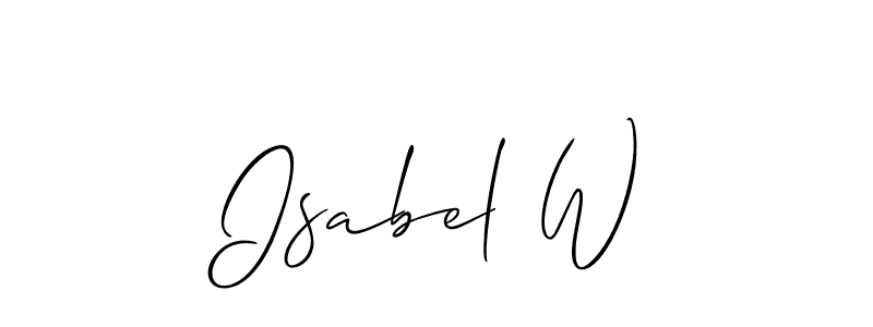 Here are the top 10 professional signature styles for the name Isabel W. These are the best autograph styles you can use for your name. Isabel W signature style 2 images and pictures png