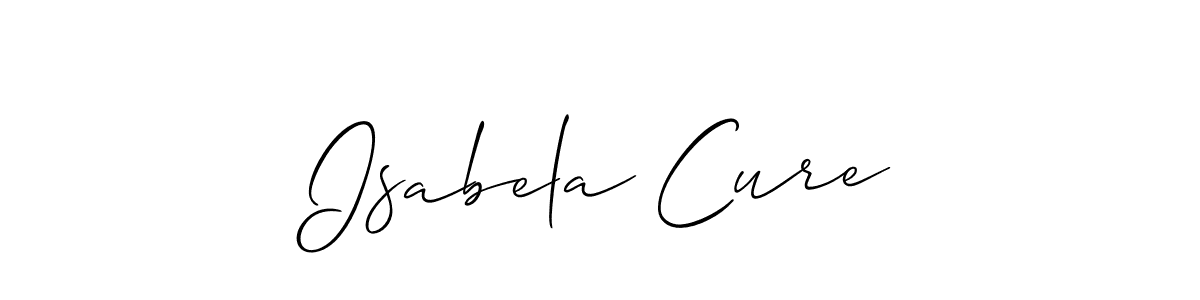 You should practise on your own different ways (Allison_Script) to write your name (Isabela Cure) in signature. don't let someone else do it for you. Isabela Cure signature style 2 images and pictures png