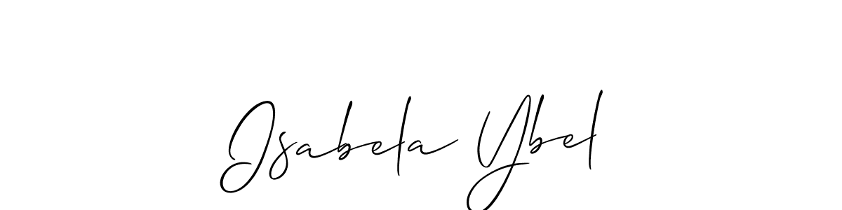 if you are searching for the best signature style for your name Isabela Ybel. so please give up your signature search. here we have designed multiple signature styles  using Allison_Script. Isabela Ybel signature style 2 images and pictures png