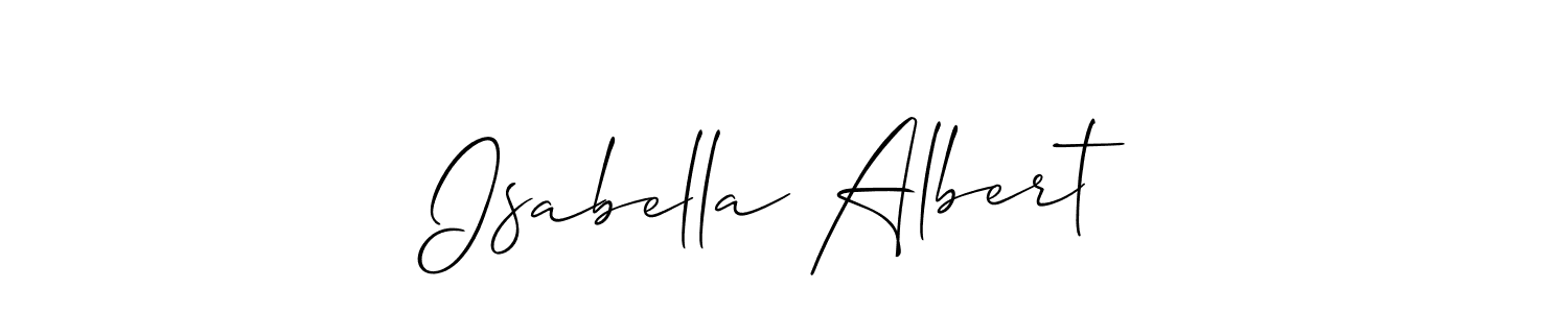 Check out images of Autograph of Isabella Albert name. Actor Isabella Albert Signature Style. Allison_Script is a professional sign style online. Isabella Albert signature style 2 images and pictures png