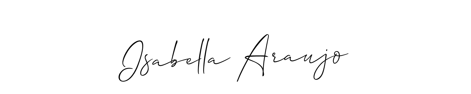 Also You can easily find your signature by using the search form. We will create Isabella Araujo name handwritten signature images for you free of cost using Allison_Script sign style. Isabella Araujo signature style 2 images and pictures png