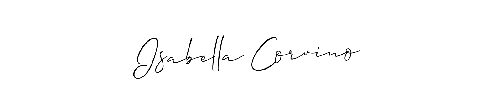How to make Isabella Corvino signature? Allison_Script is a professional autograph style. Create handwritten signature for Isabella Corvino name. Isabella Corvino signature style 2 images and pictures png