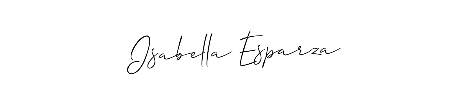 How to Draw Isabella Esparza signature style? Allison_Script is a latest design signature styles for name Isabella Esparza. Isabella Esparza signature style 2 images and pictures png