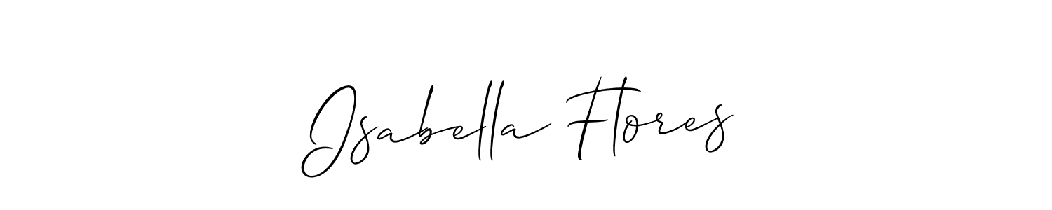 Best and Professional Signature Style for Isabella Flores. Allison_Script Best Signature Style Collection. Isabella Flores signature style 2 images and pictures png