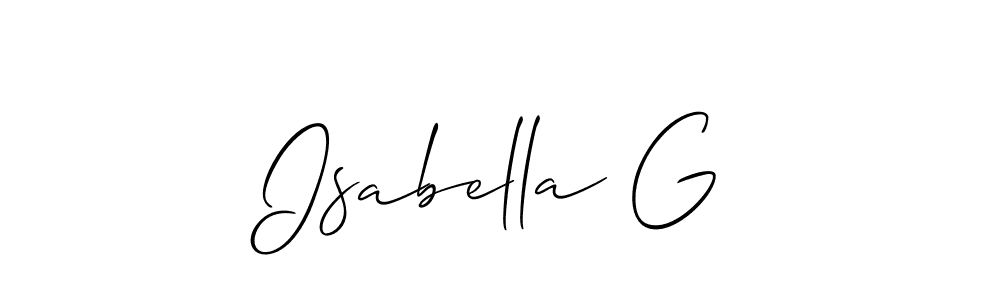 Best and Professional Signature Style for Isabella G. Allison_Script Best Signature Style Collection. Isabella G signature style 2 images and pictures png