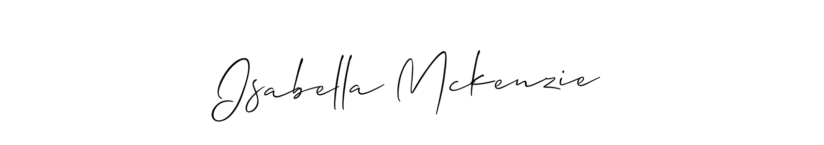 Create a beautiful signature design for name Isabella Mckenzie. With this signature (Allison_Script) fonts, you can make a handwritten signature for free. Isabella Mckenzie signature style 2 images and pictures png