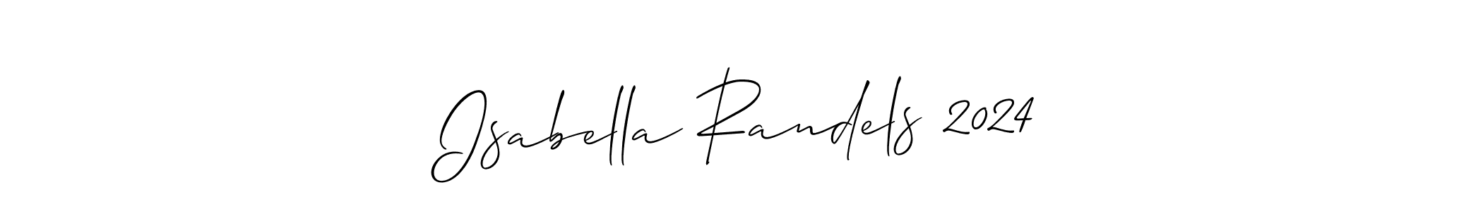 Create a beautiful signature design for name Isabella Randels 2024. With this signature (Allison_Script) fonts, you can make a handwritten signature for free. Isabella Randels 2024 signature style 2 images and pictures png