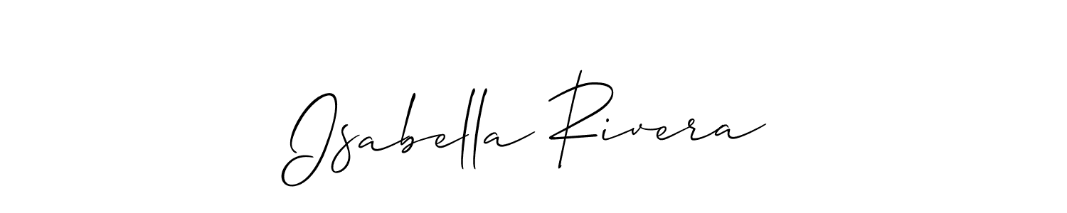 Also You can easily find your signature by using the search form. We will create Isabella Rivera name handwritten signature images for you free of cost using Allison_Script sign style. Isabella Rivera signature style 2 images and pictures png