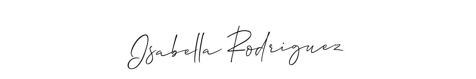 Make a short Isabella Rodriguez signature style. Manage your documents anywhere anytime using Allison_Script. Create and add eSignatures, submit forms, share and send files easily. Isabella Rodriguez signature style 2 images and pictures png
