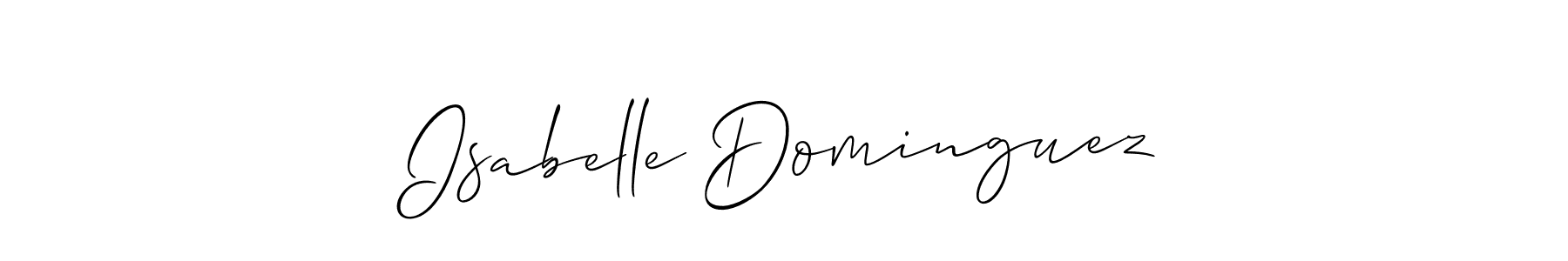 Make a short Isabelle Dominguez signature style. Manage your documents anywhere anytime using Allison_Script. Create and add eSignatures, submit forms, share and send files easily. Isabelle Dominguez signature style 2 images and pictures png