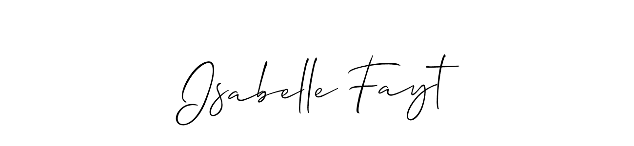 How to Draw Isabelle Fayt signature style? Allison_Script is a latest design signature styles for name Isabelle Fayt. Isabelle Fayt signature style 2 images and pictures png