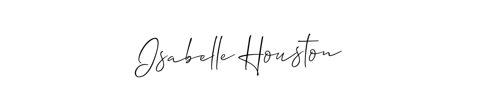 Also we have Isabelle Houston name is the best signature style. Create professional handwritten signature collection using Allison_Script autograph style. Isabelle Houston signature style 2 images and pictures png