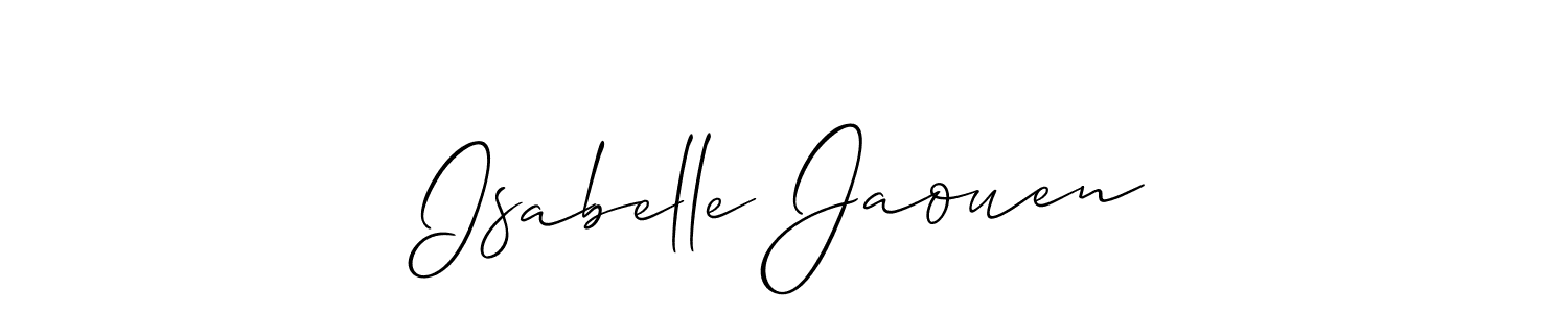 Best and Professional Signature Style for Isabelle Jaouen. Allison_Script Best Signature Style Collection. Isabelle Jaouen signature style 2 images and pictures png