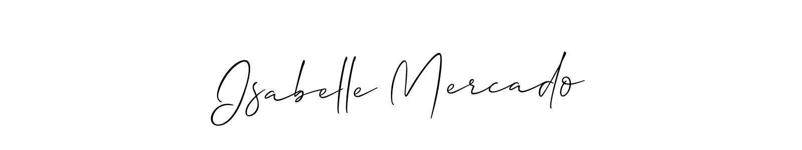 Best and Professional Signature Style for Isabelle Mercado. Allison_Script Best Signature Style Collection. Isabelle Mercado signature style 2 images and pictures png