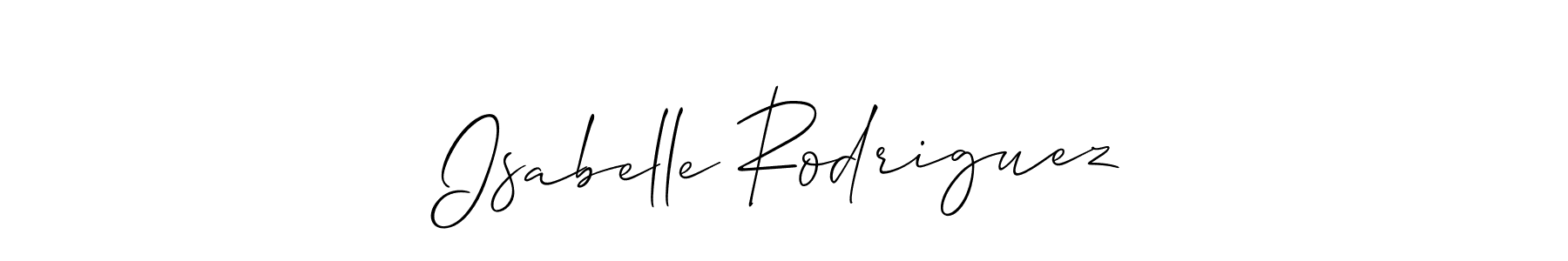 Check out images of Autograph of Isabelle Rodriguez name. Actor Isabelle Rodriguez Signature Style. Allison_Script is a professional sign style online. Isabelle Rodriguez signature style 2 images and pictures png