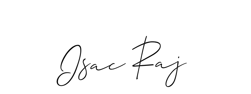 Allison_Script is a professional signature style that is perfect for those who want to add a touch of class to their signature. It is also a great choice for those who want to make their signature more unique. Get Isac Raj name to fancy signature for free. Isac Raj signature style 2 images and pictures png