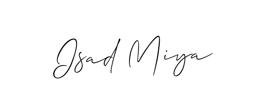 It looks lik you need a new signature style for name Isad Miya. Design unique handwritten (Allison_Script) signature with our free signature maker in just a few clicks. Isad Miya signature style 2 images and pictures png